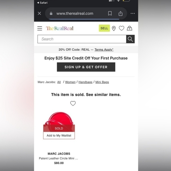 ❤️🔹️ Marc Jacobs🔹️ Mini red Crossbody bag - Picture 9 of 12